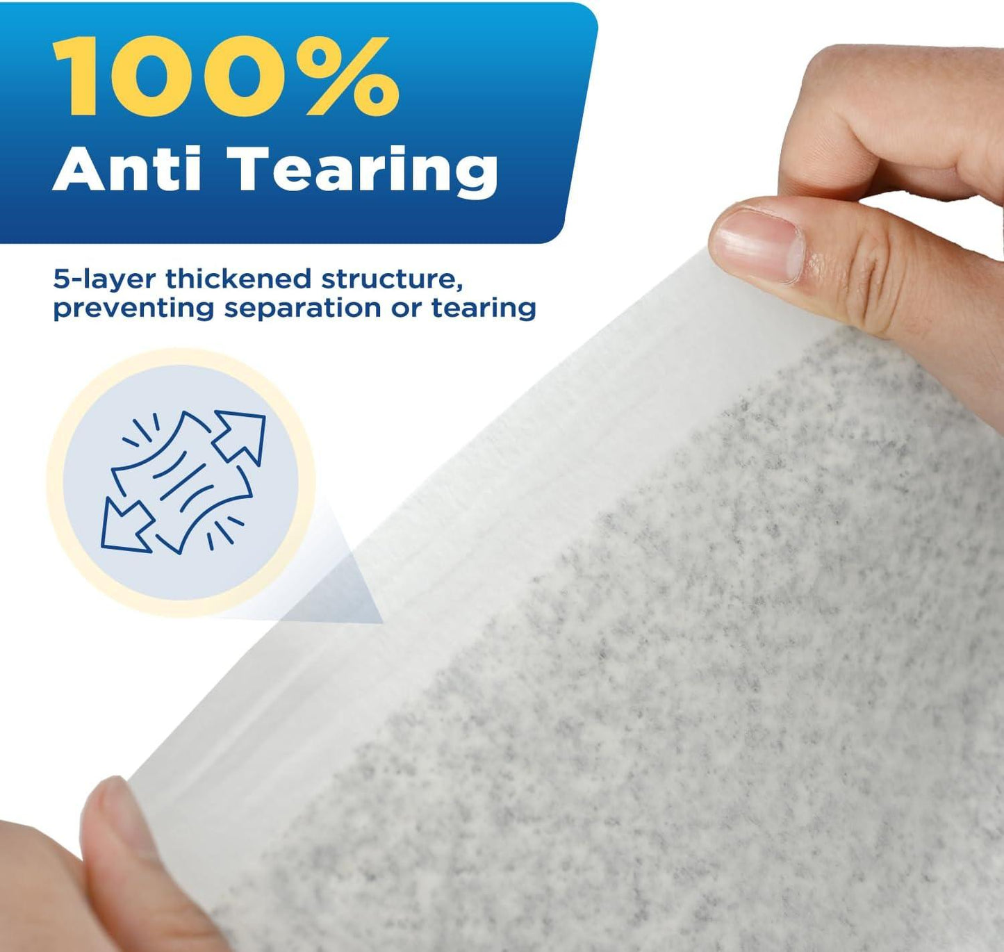 Pet Training Pads 50-Count Leak-Proof 5-Layer Absorbent Puppy & Dog Pads 22 Inch Square