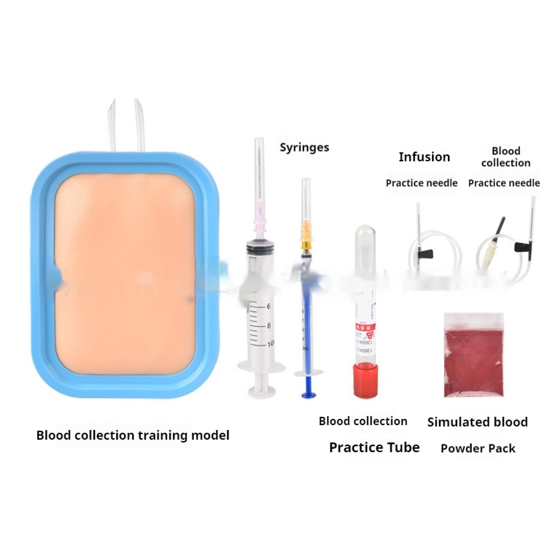 Blood Collection Practice Skin Mold for Medical Training - Silicone & Plastic