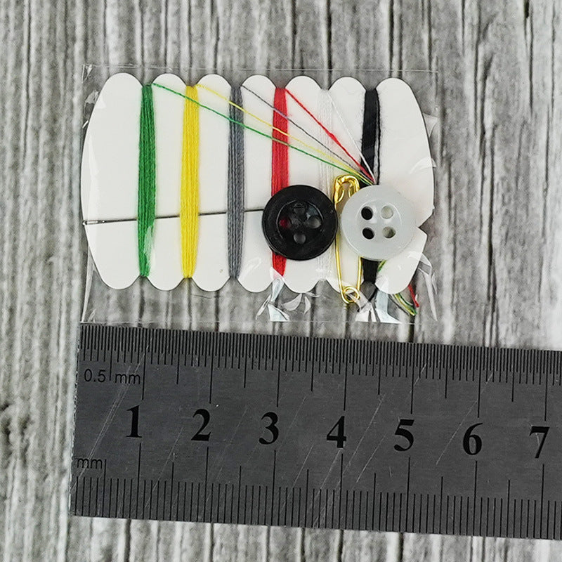 Portable Mini Sewing Kit with Colorful Thread, Household Craft Supplies
