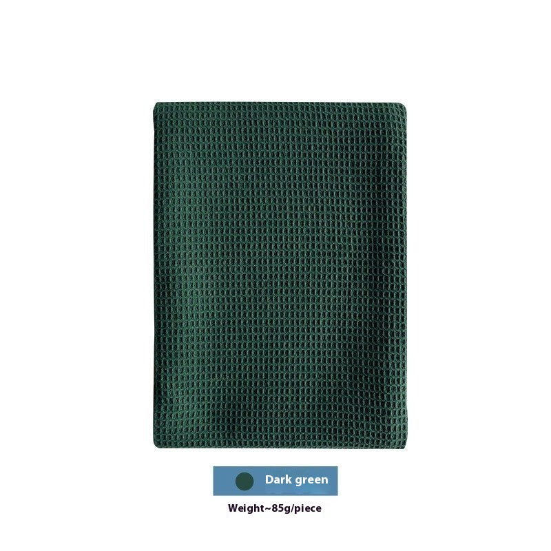 Cotton Rectangular Waffle Tea Towel - Nordic Style Kitchen Linen