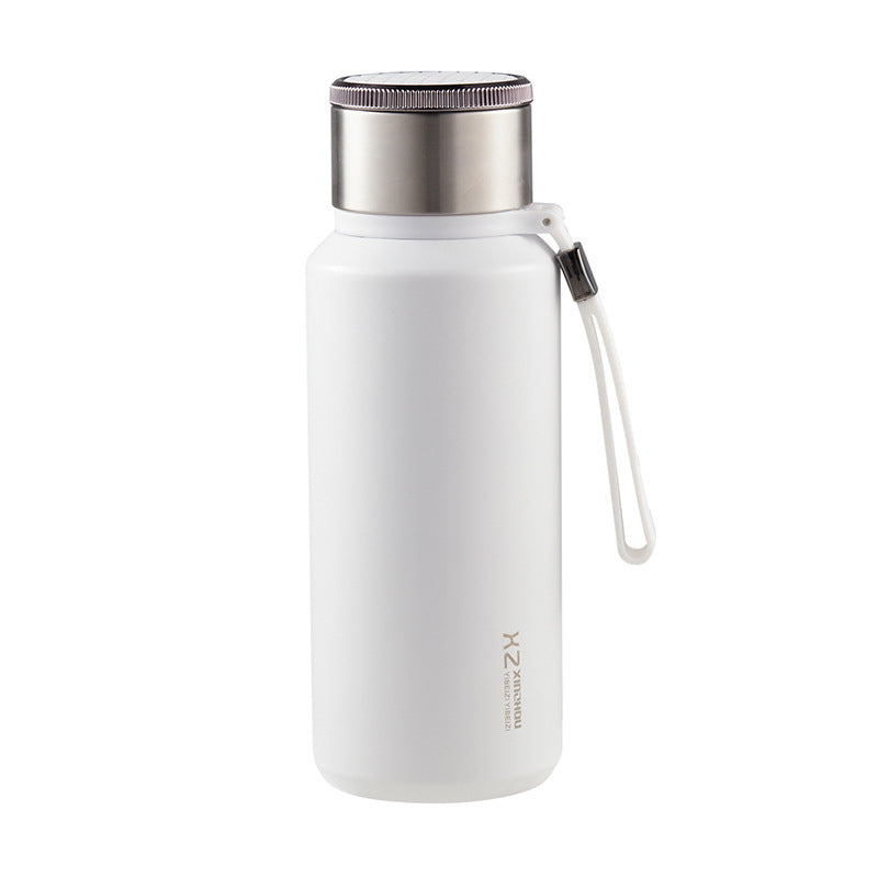 Portable Tea Separation Water Cup with Strainer - Large Capacity Stainless Steel