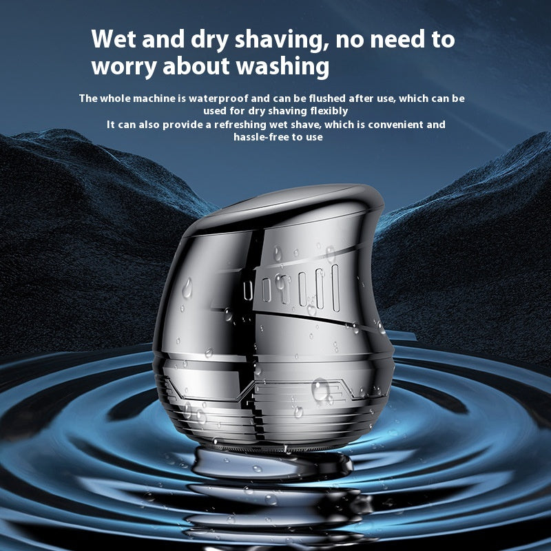 Rechargeable Electric Shaver with Floating Cutter Head