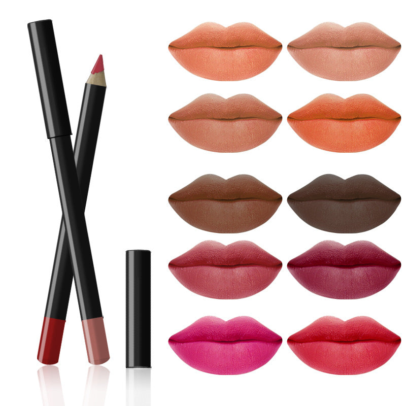 Multi-Color Waterproof Lip Liner Pencil Set - 20 Shades for Makeup & Beauty