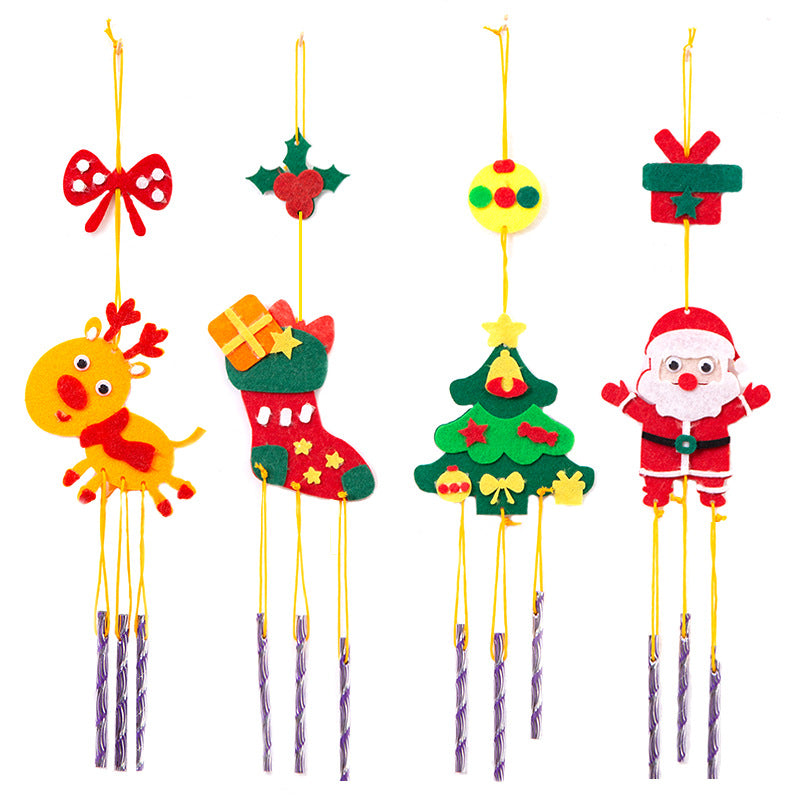 Christmas Wind Chime Decoration Pendant Nonwoven Festive Outdoor Decor