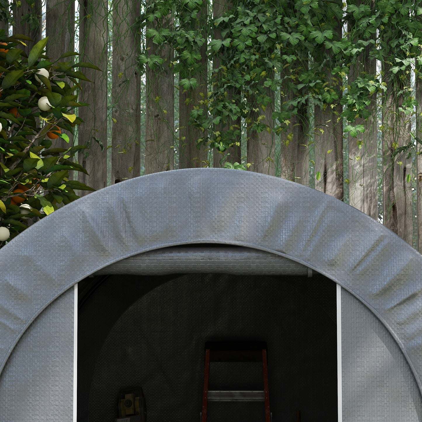 Heavy Duty Waterproof Outdoor Storage Tent - 6x8, Dark Gray