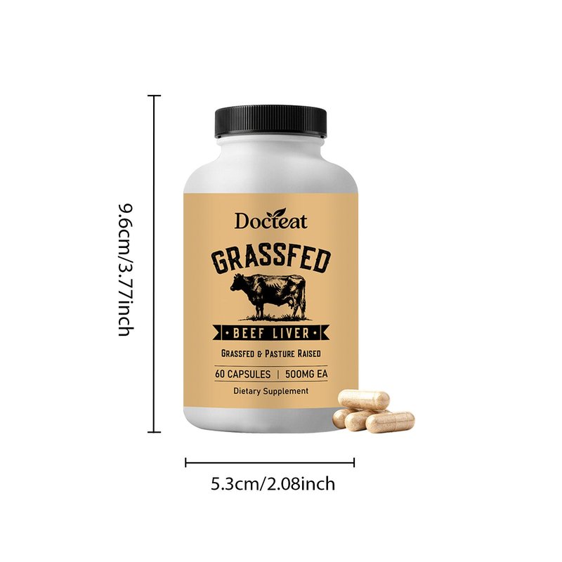 Grass-Fed Bovine Liver Capsules - 60 Count