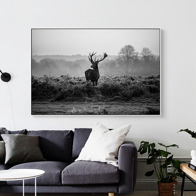 Wildlife Deer Canvas Painting - Home Wall Art for Living Room or Bedroom