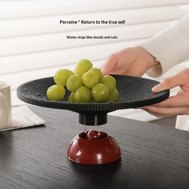 Minimalist Dried Fruit Serving Tray - Light Luxury Vintage Plastic Dinnerware