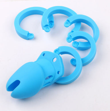 Men's Silicone Chastity Lock Cage Belt - Abstinence, Discreet & Comfortable