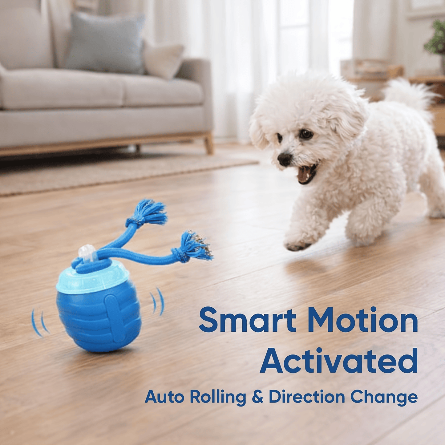 Smart Interactive Dog Toy Ball with Chew Rope for Small to Large Dogs - Boosts Intelligence & Exercise