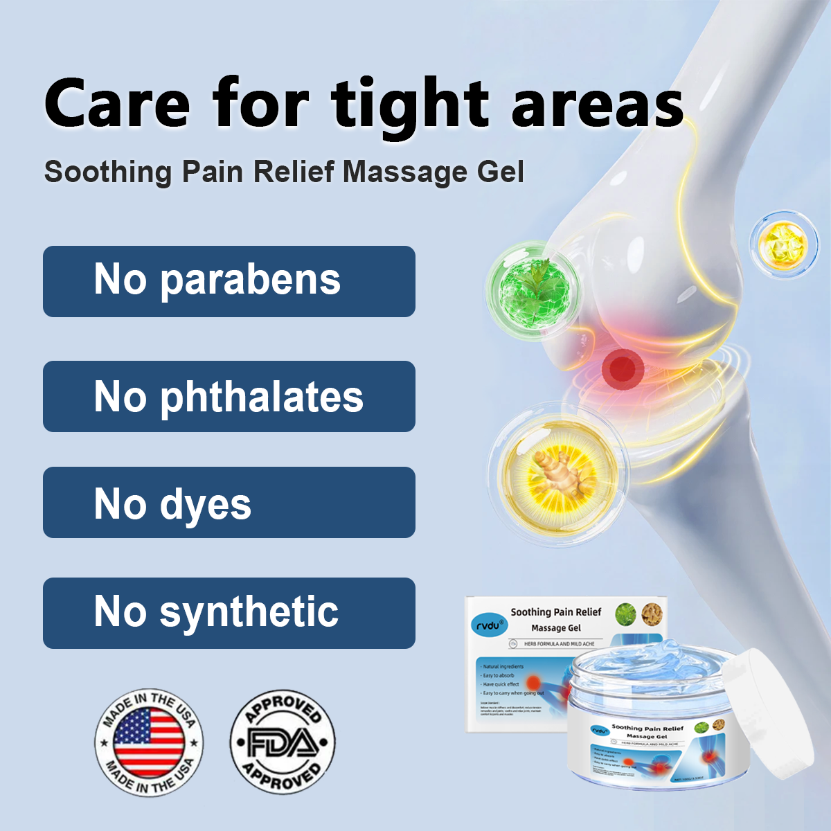 Joint Care Massage Gel for Muscle and Joint Relief - Soothing Herbal Formula
