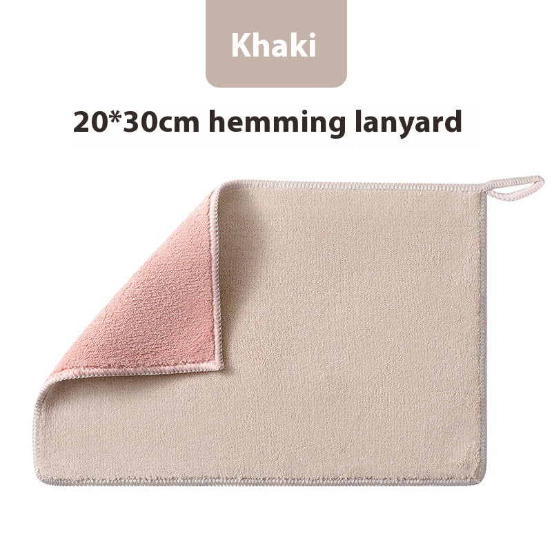Multifunctional Thickened Absorbent Household Cleaning Cloth - Double Layer, 20x30cm