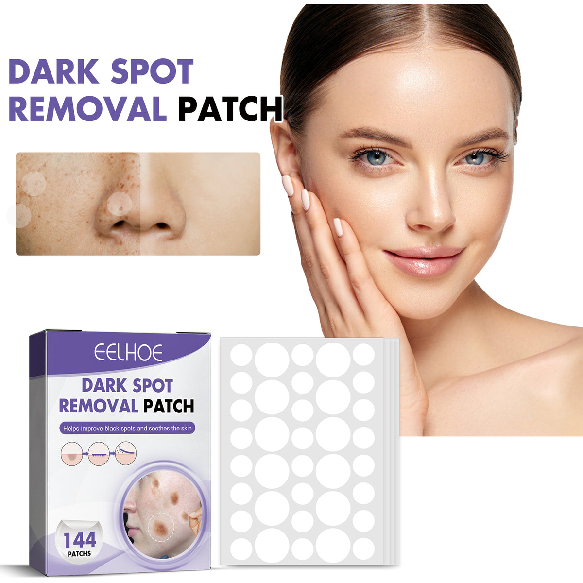 Hydrocolloid Brightening Patch 36 Patches X 4 Sheets Per Box