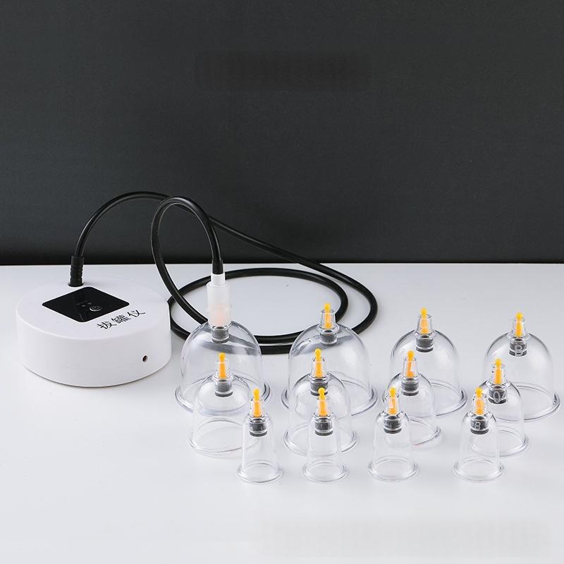 Negative Pressure Cupping Device with Rechargeable Pump and Relief Valve - Home Therapy