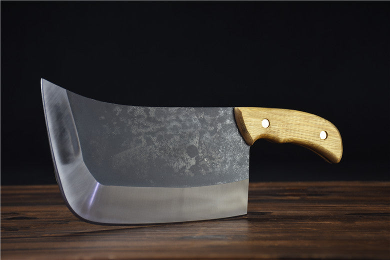 Bone Chopper Kitchen Meat Cleaver - Silver, 34cm Blade