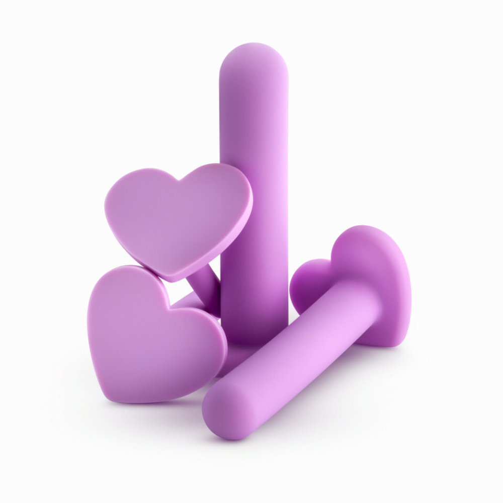 Progressive Dilator Set with Liquid Silicone - Love Honey Spoon, Purple