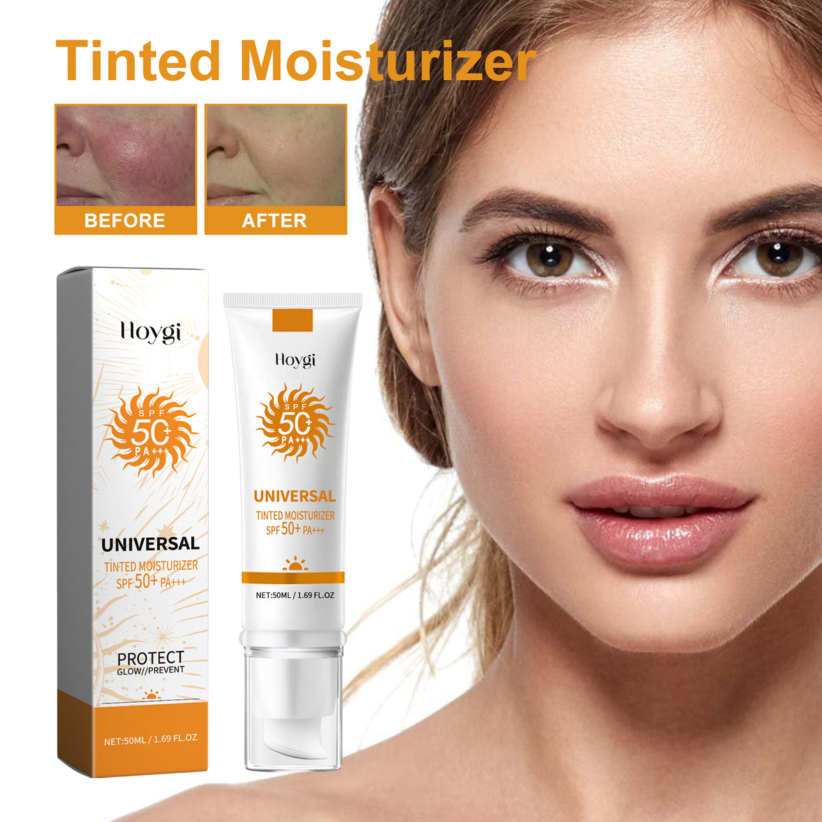 All-In-One Sunscreen Foundation Makeup with UV Protection 50ml