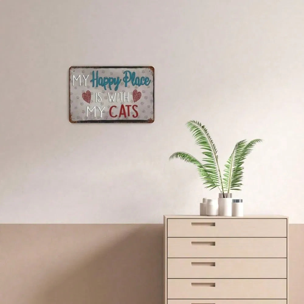 Metal Tin Wall Decoration Sign - 20 cm x 20 cm