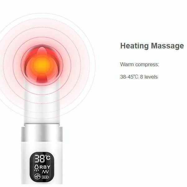 Eye Bag Removing Face Massager with Color Light - White