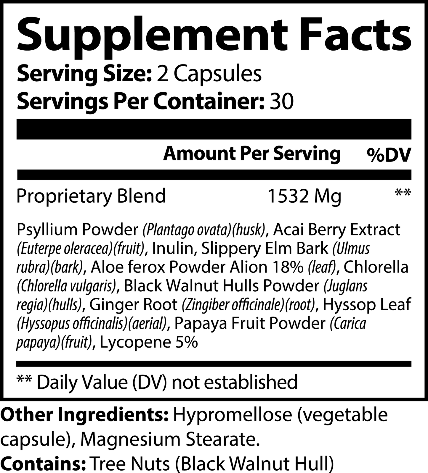 Max Detox Acai Berry Dietary Supplement - Natural Digestive & Cleanse Support