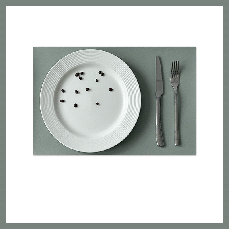 Waterproof Anti-Scald Leather Placemat for Nordic & Western Food