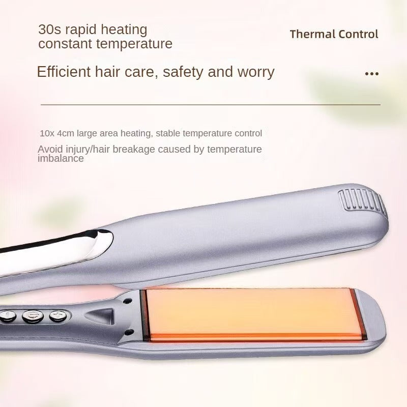 Professional Ceramic Hair Straightener - LCD Display & Ionic Frizz Control