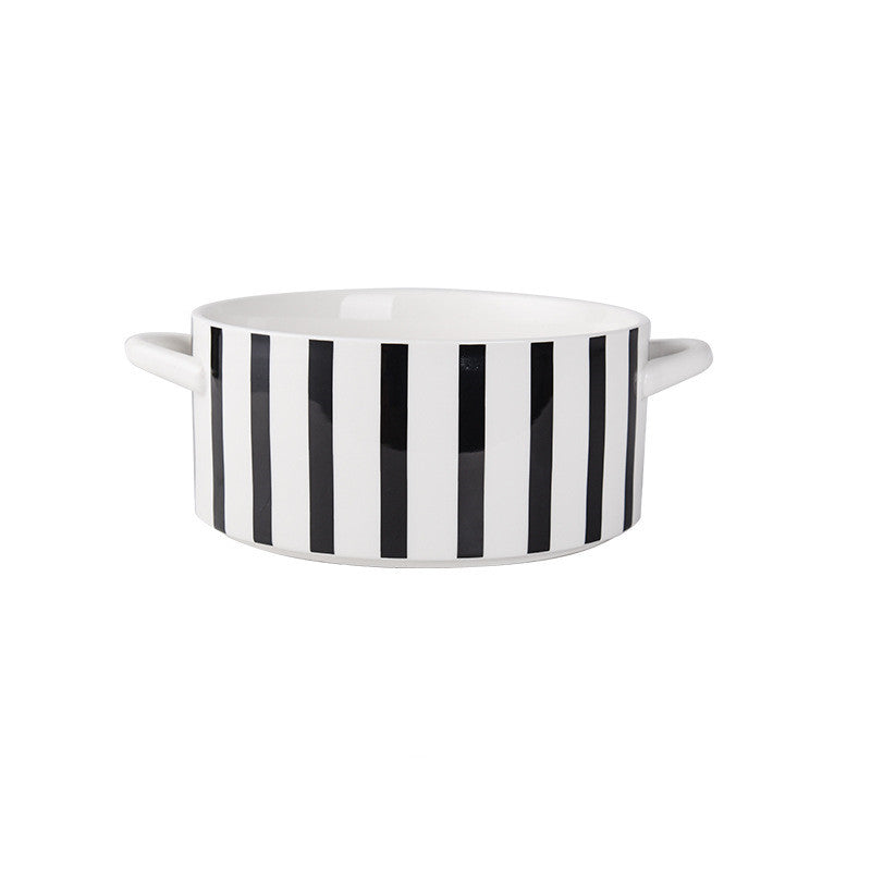 10-Inch Ceramic Soup Pot with Nordic Design - Kitchen & Dining
