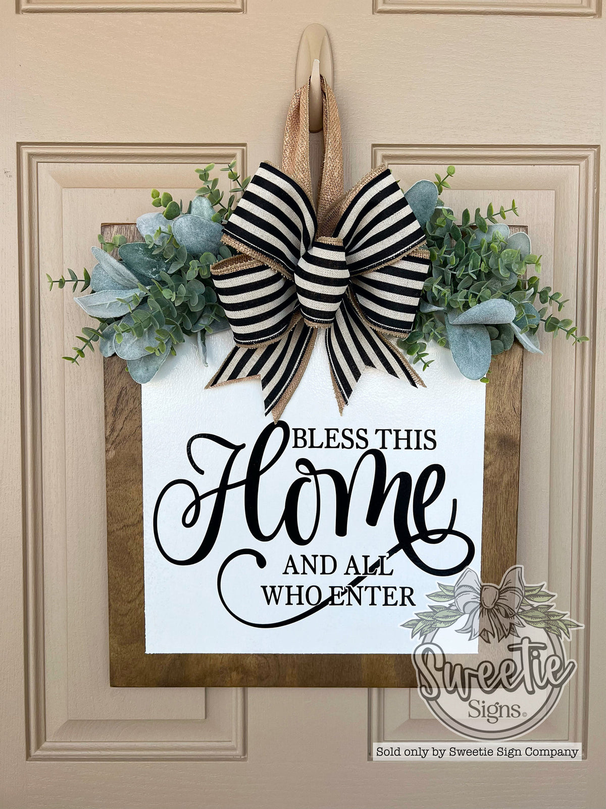 Front Door Summer Decoration Garland - Baseball Floral Wreath for Home & Garden