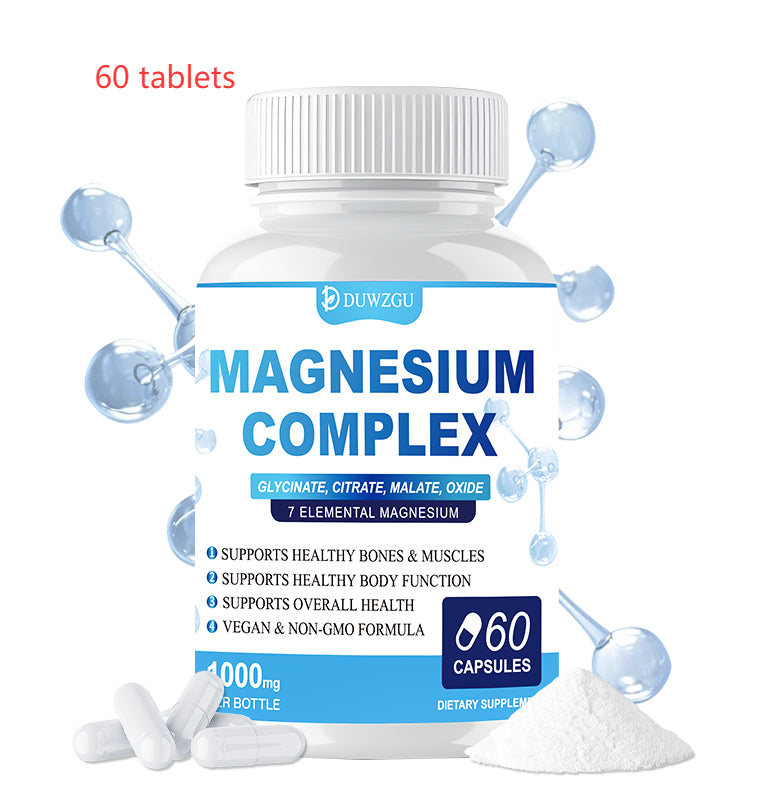 Magnesium Complex Supplement - Glycinate, Citrate & Malate Capsules