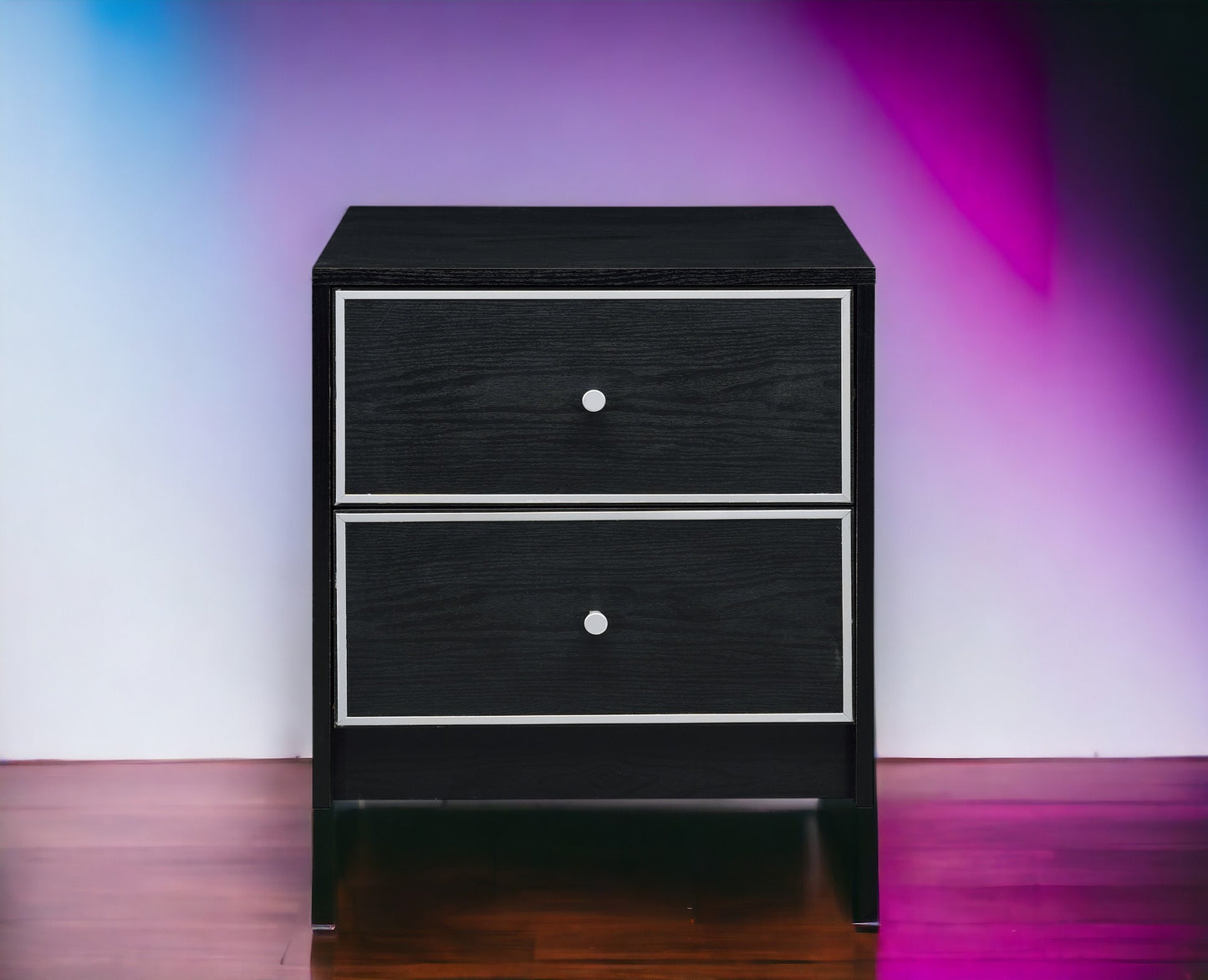 Jabir Black and Silver Accent Table - Stylish Design