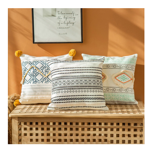 Bohemian Style Cotton Pillow Cushion for Sofa & Bed - Set of All Variants
