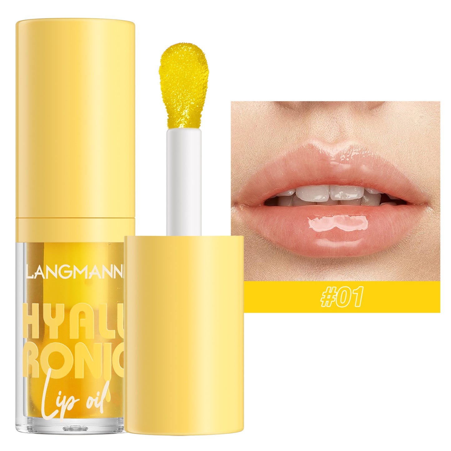 Transparent Hyaluronic Acid Lip Balm Gloss - 6 Colors, Hydrating & Nourishing
