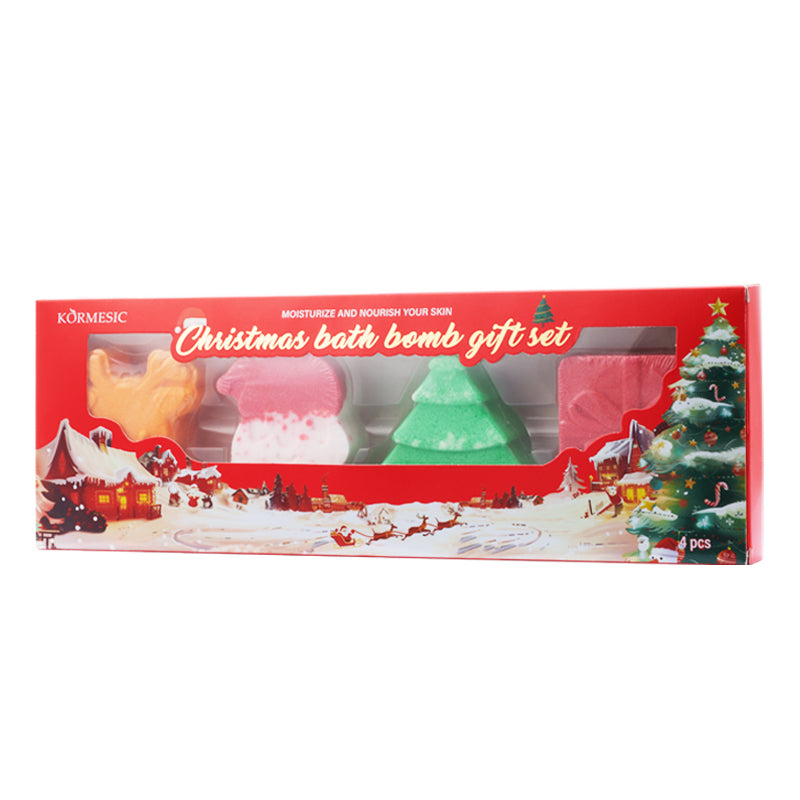 Christmas Bath & Shower Bomb Gift Set 105g - Festive Relaxation Spa Set
