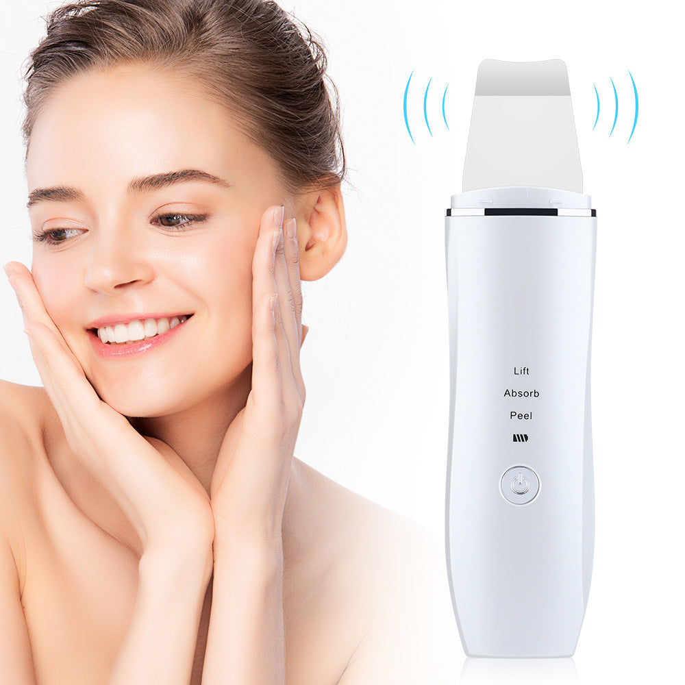 Ultrasonic Facial Skin Spatula Pore Cleansing Device