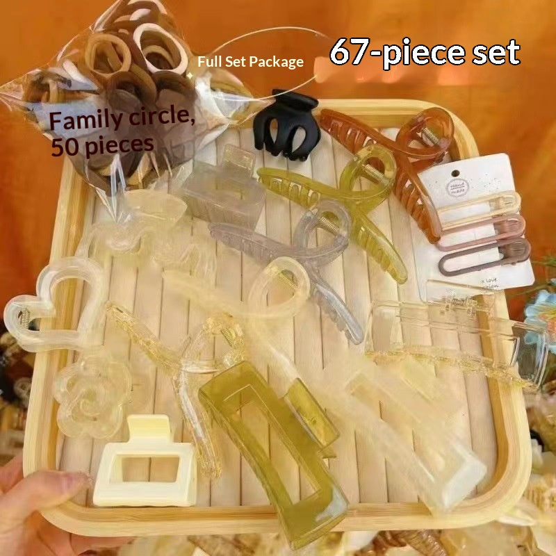 32-Piece Hair Clip Set - Assorted Acrylic Hair Accessories for Unisex