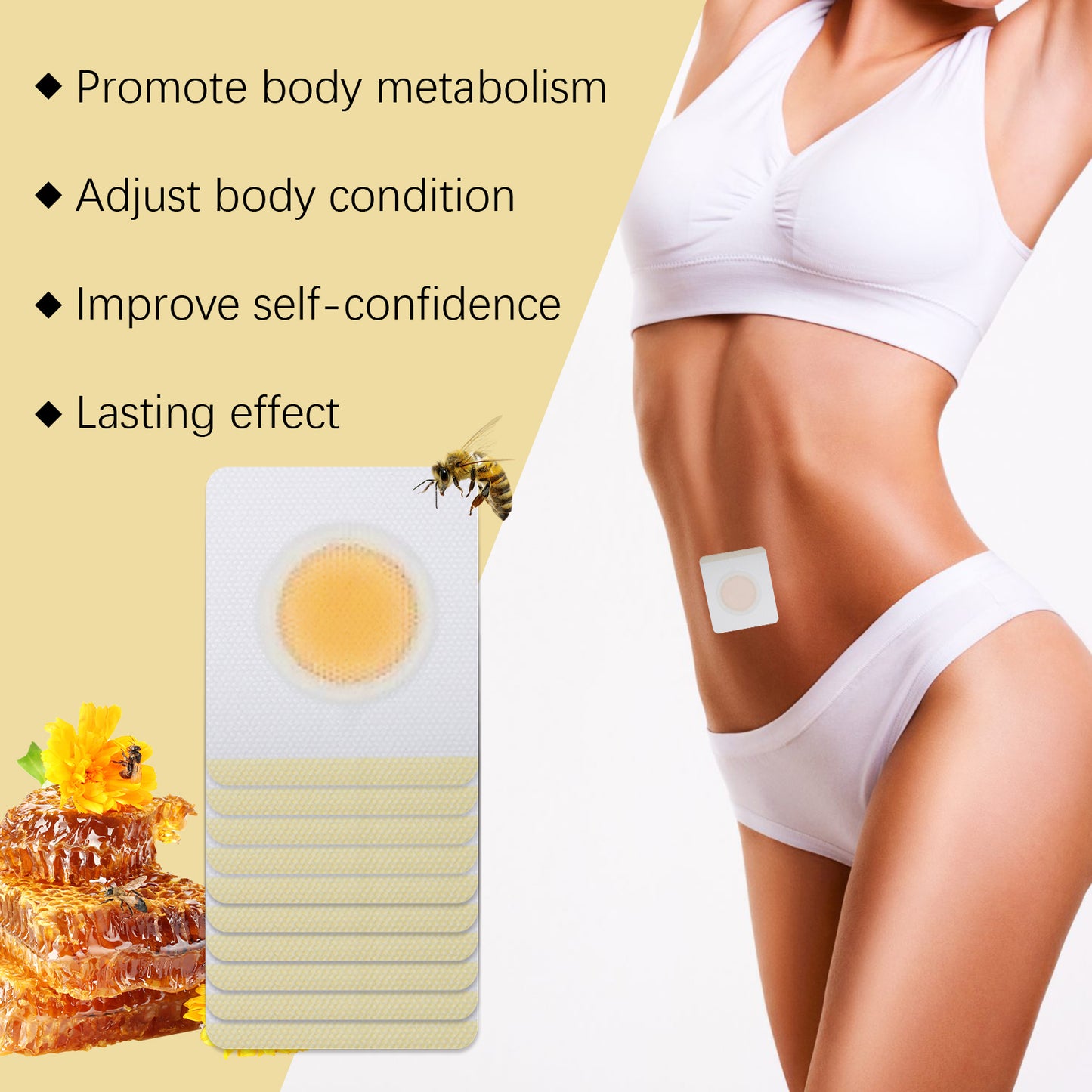 Bee Venom Slimming Patch - Body Shaping & Metabolism Support - 10 Count