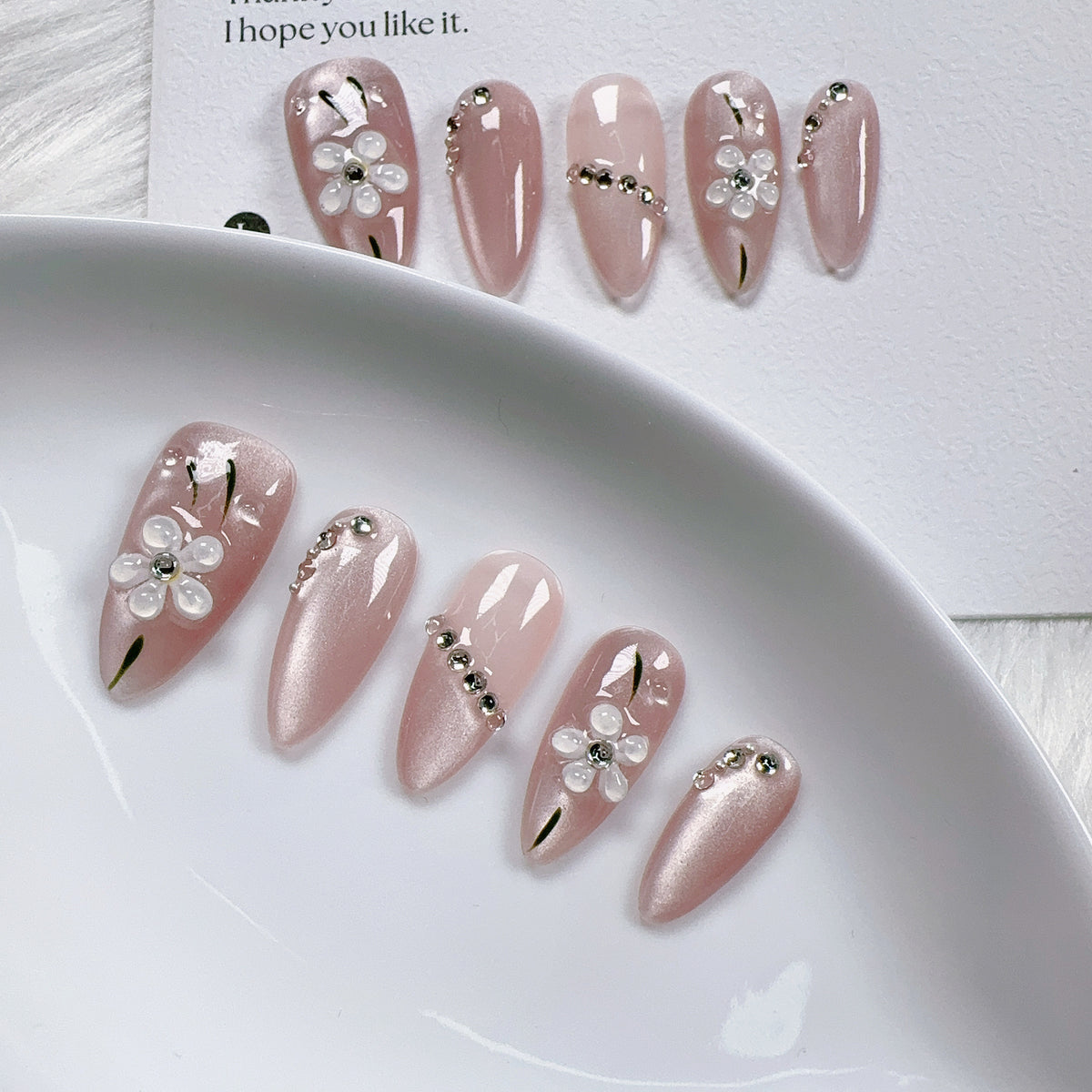 Removable Nail Sticker Set for Nail Art - Summer Peach Pink, Multiple Sizes