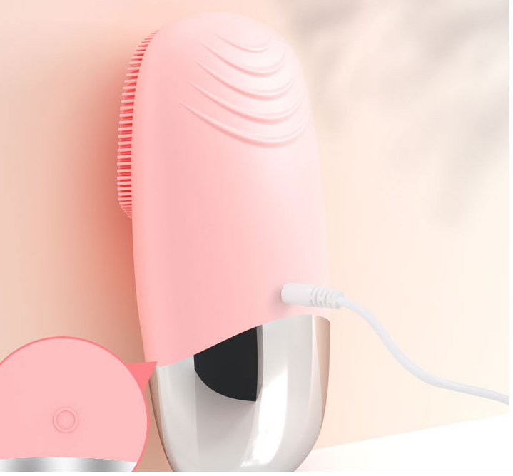 Mini Sonic Silicone Electric Facial Cleansing Brush - Waterproof Skin Massager