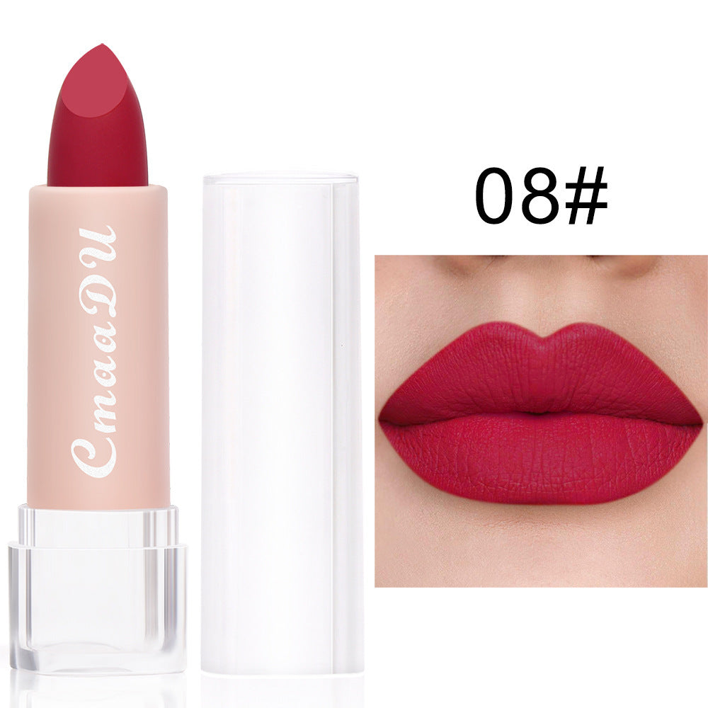 Matte Moisturizing Waterproof Lipstick - Color Variety, 15 Shades