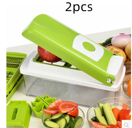 12-Piece Multi-Functional Vegetable Chopper Set - Food Dicer & Slicer for Kitchen