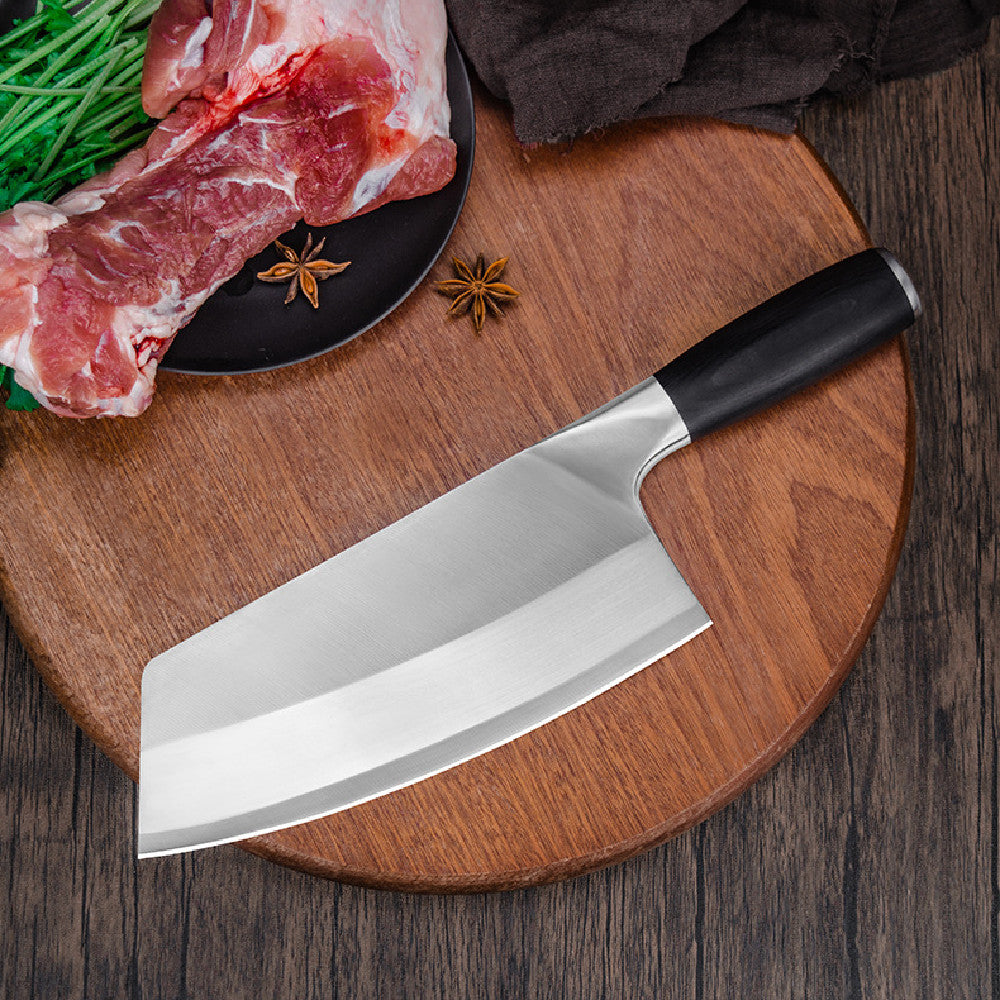 Chef's Kitchen Knife with Wooden Handle and Stainless Steel Blade - Gift Box Included