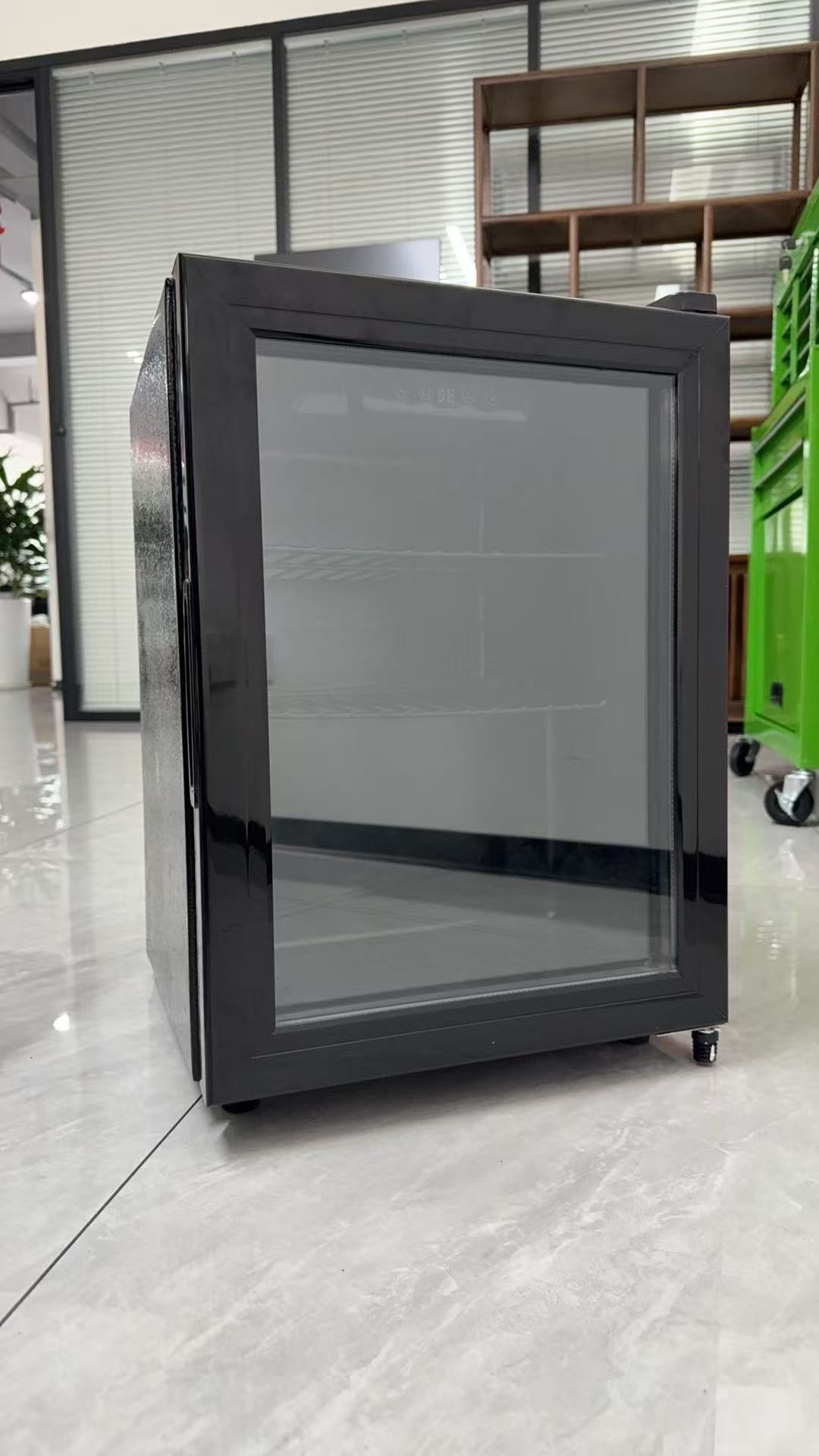 1.8 Cu Ft Beverage Refrigerator, 70 Can Mini Fridge With Glass Door,