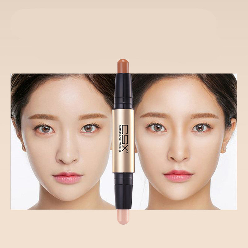 Double-Ended Contour Stick Concealer for Face Makeup - Pink