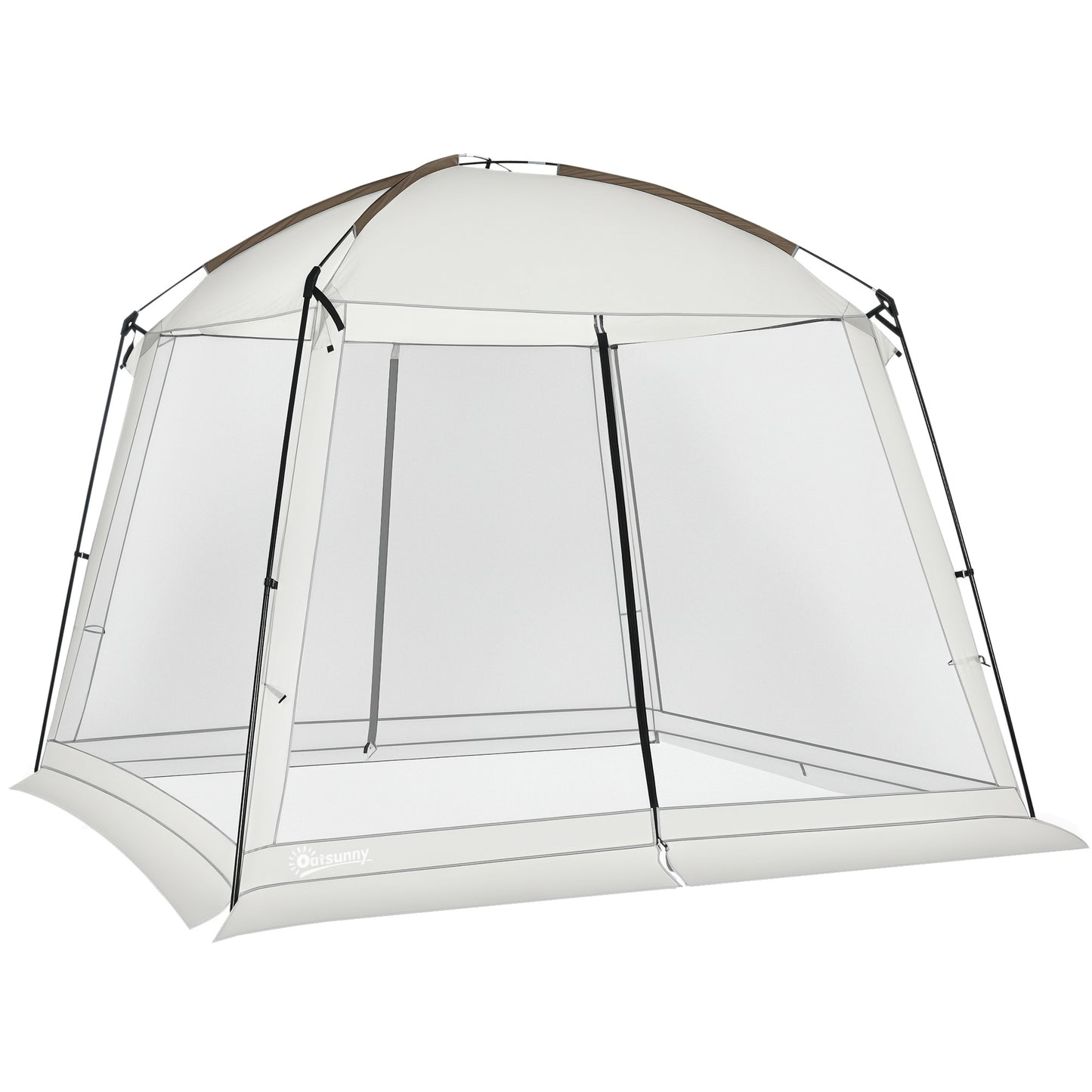 10x10 Screen Tent with UV50+ Protection - Easy Setup for 6-8 People