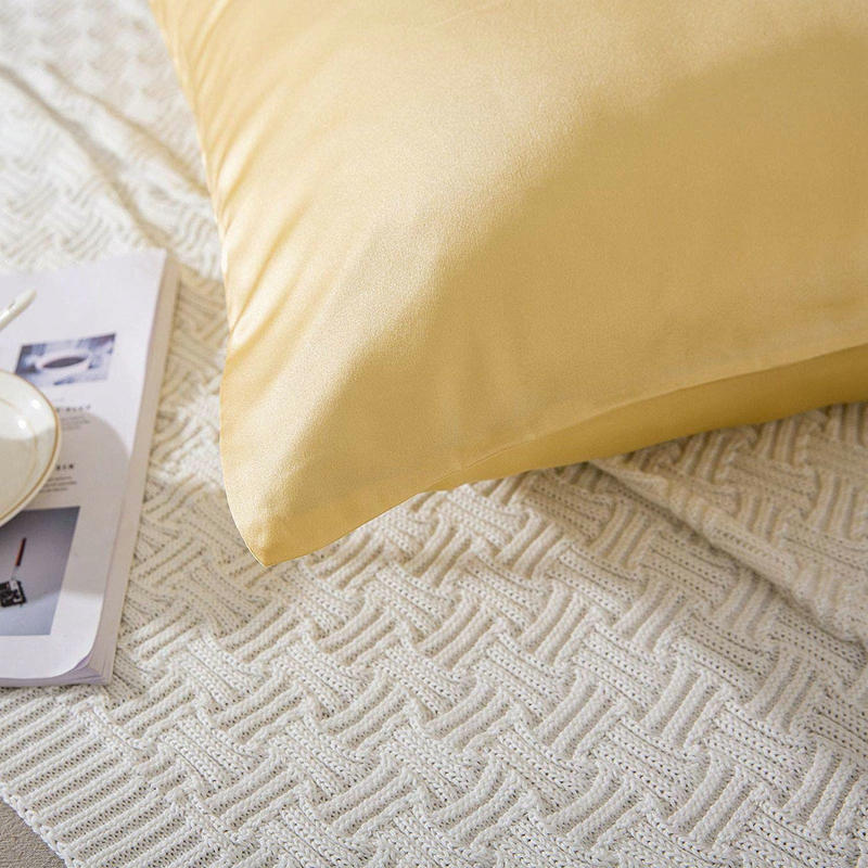 Silk Zipper Pillowcase - Breathable, Absorbent, Modern Home Textile