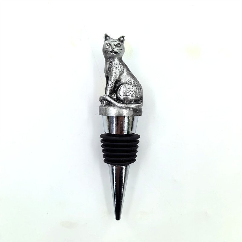 Creative Alloy Small Animal Wine Stopper - Set of 1, Decorative Home Bar Accessory