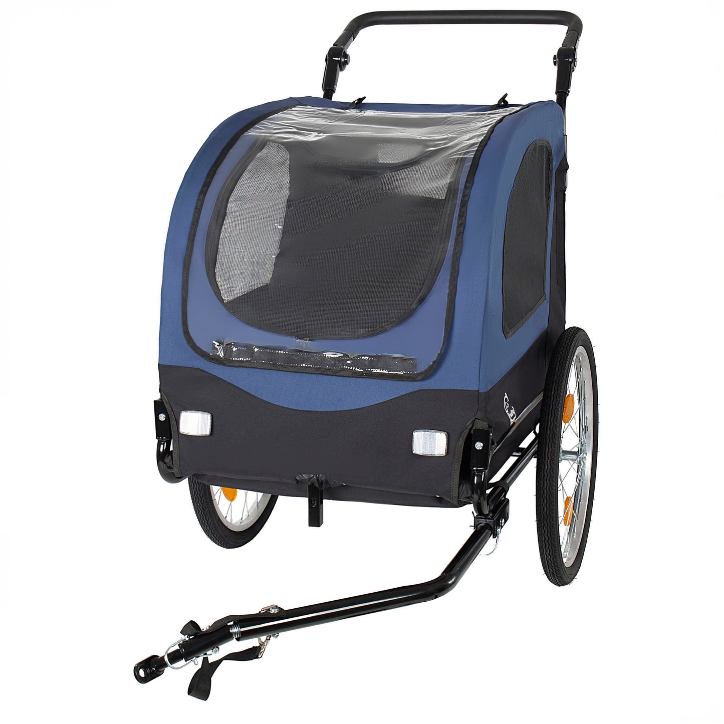 2-in-1 Bike Trailer & Pet Stroller For Dogs Up To 110lbs Foldable