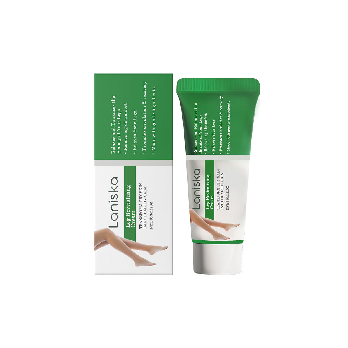 Leg Revitalizing Cream for Skin Care - 60G Natural Ingredients, Hydrating & Nourishing