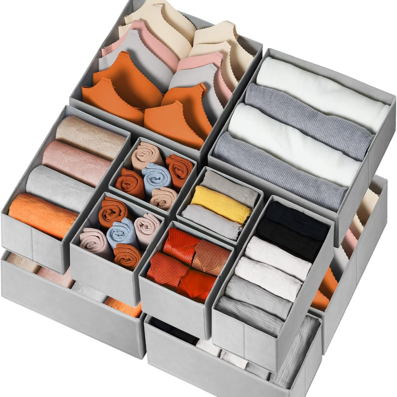 Fabric Storage Box Set - Uncovered Household Organization Containers
