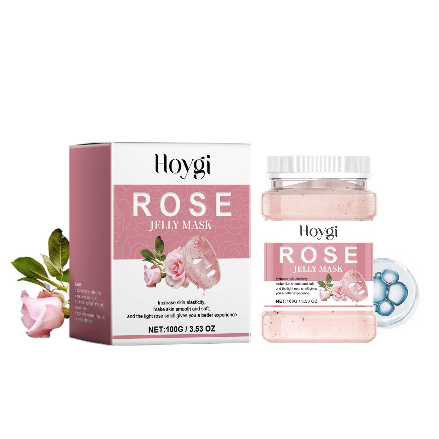 Rose Hydrating Peel-Off Facial Mask Powder - Moisturizing Skin Care